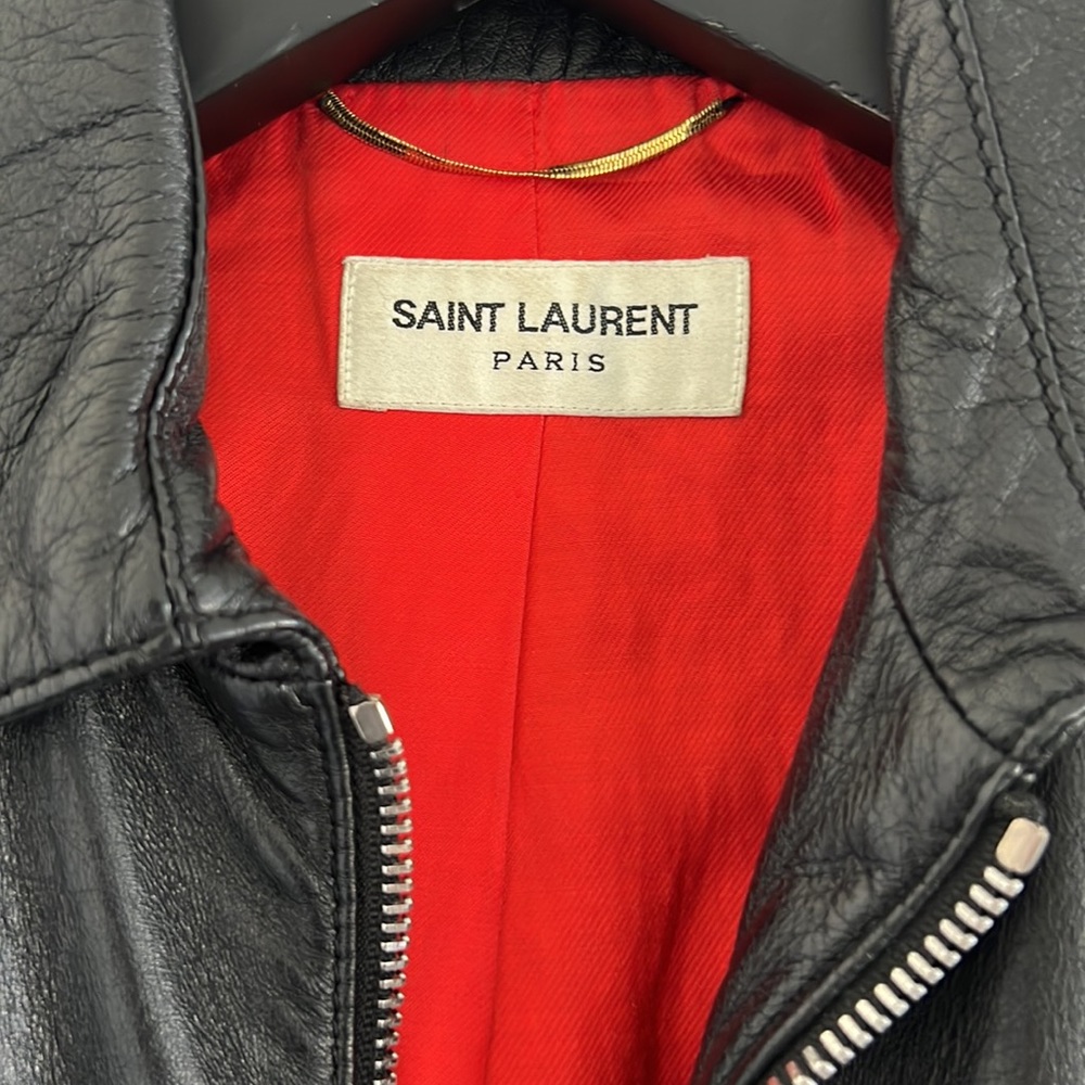 Amazing Saint Laurent Paris Leather Bomber, 36 - Picture 2 of 7